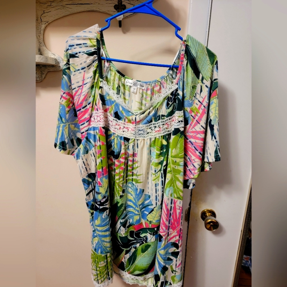 Stem & Vine baby doll shirt size 2xl NWOT
